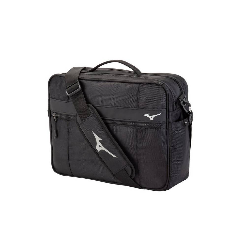 Mens Mizuno Front Office 21 Briefcase Backpack Black Philippines (WCFQVH047)